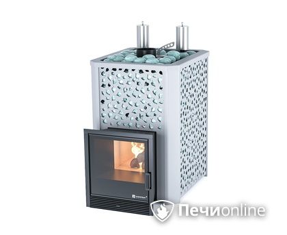 Дровяная печь-каменка ИзиСтим Ялта 25К (Березовый лист), AISI430 в Астане
